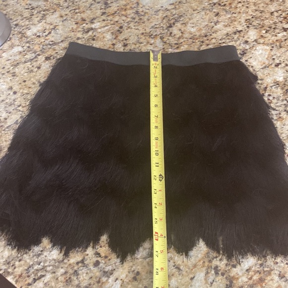 BCBGMaxazaria Black Fringe Mini Skirt - Picture 5 of 5